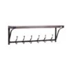 Brown Wood Industrial Wall Hooks With Shelf -Michaels Decor Sale D364406S 1