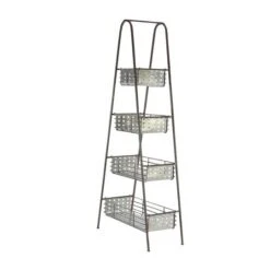 Farmhouse Black Metallic 4-Tier Storage Rack -Michaels Decor Sale D364411S 2