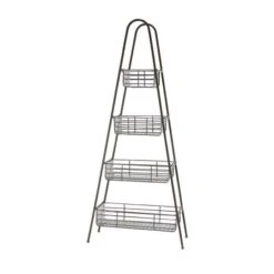 Farmhouse Black Metallic 4-Tier Storage Rack -Michaels Decor Sale D364411S 3