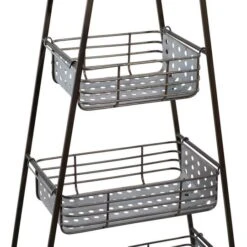Farmhouse Black Metallic 4-Tier Storage Rack -Michaels Decor Sale D364411S 6