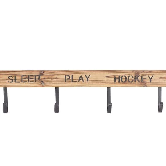 Brown Wood Eclectic Wall Hook 7 Brown Wood Eclectic Wall Hook - Image 5