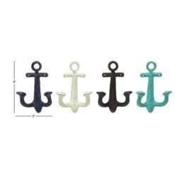 Multi Colored Metal Coastal Wall Hook, 4ct. -Michaels Decor Sale D364421S 7