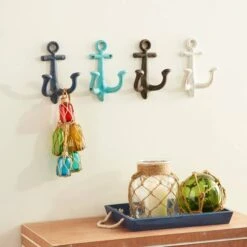 Multi Colored Metal Coastal Wall Hook, 4ct. -Michaels Decor Sale D364421S 8