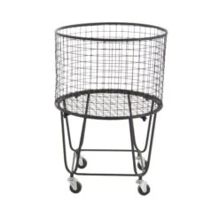 CosmoLiving By Cosmopolitan 24" Black Industrial Metal Storage Cart 17 CosmoLiving By Cosmopolitan 24" Black Industrial Metal Storage Cart -Michaels Decor Sale D364426S 2