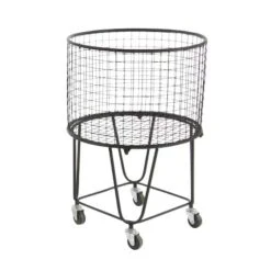 CosmoLiving By Cosmopolitan 24" Black Industrial Metal Storage Cart 13 CosmoLiving By Cosmopolitan 24" Black Industrial Metal Storage Cart -Michaels Decor Sale D364426S 3