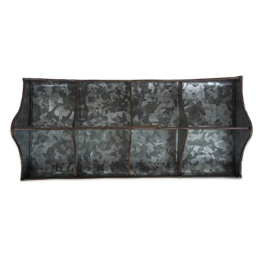 DII® 18" Galvanized Metal Farmhouse Caddy Tray 8 DII® 18" Galvanized Metal Farmhouse Caddy Tray - Image 6