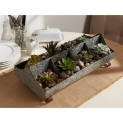 DII® 18" Galvanized Metal Farmhouse Caddy Tray 11 DII® 18" Galvanized Metal Farmhouse Caddy Tray -Michaels Decor Sale D364555S 7