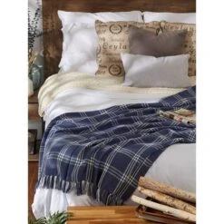 DII® French Blue Modern Farmhouse Plaid Throw -Michaels Decor Sale D364592S 10