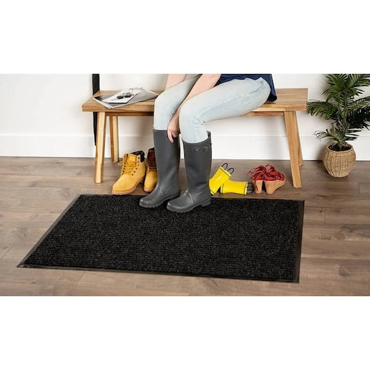 DII® J&M Charcoal Ribbed Walk Off Utility Mat, 30" X 48" 7 DII® J&M Charcoal Ribbed Walk Off Utility Mat, 30" X 48" - Image 5