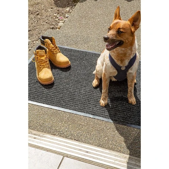 DII® J&M Charcoal Ribbed Walk Off Utility Mat, 30" X 48" 6 DII® J&M Charcoal Ribbed Walk Off Utility Mat, 30" X 48" - Image 4