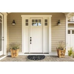 DII® J&M Iron Heart Half Round Rubber Doormat -Michaels Decor Sale D364599S 3