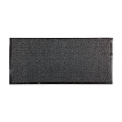 DII® Gray & Black Walk Off Utility Runner Doormat, 24" X 36"