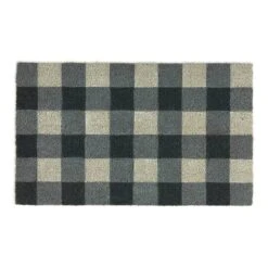 DII® Gray & White Buffalo Check Doormat
