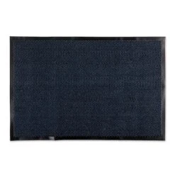 DII® Blue & Black Walk Off Utility Doormat, 30" X 48"