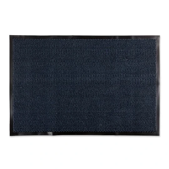 DII® Blue & Black Walk Off Utility Doormat, 30" X 48" 3 DII® Blue & Black Walk Off Utility Doormat, 30" X 48"