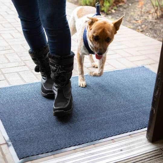 DII® Blue & Black Walk Off Utility Doormat, 30" X 48" 6 DII® Blue & Black Walk Off Utility Doormat, 30" X 48" - Image 4