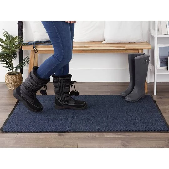 DII® Blue & Black Walk Off Utility Doormat, 30" X 48" 8 DII® Blue & Black Walk Off Utility Doormat, 30" X 48" - Image 6