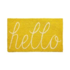DII® Yellow Hello Doormat