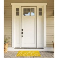 DII® Yellow Hello Doormat -Michaels Decor Sale D364759S 3