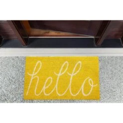 DII® Yellow Hello Doormat -Michaels Decor Sale D364759S 7