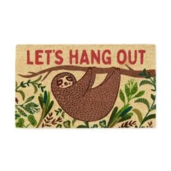 DII® Let's Hang Out Sloth Doormat