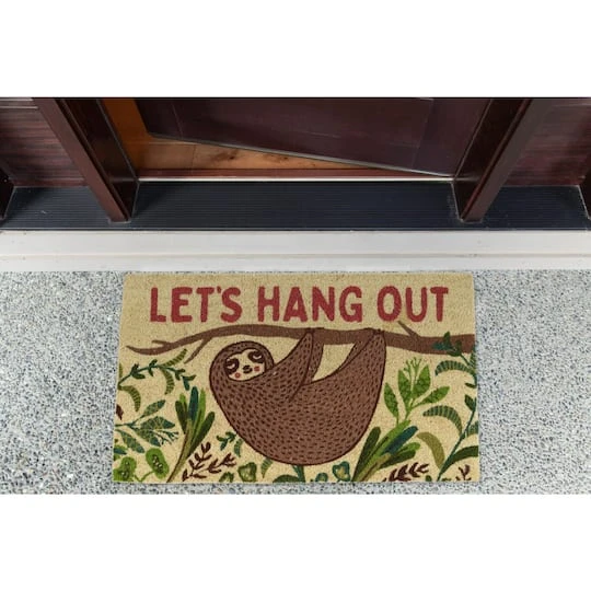 DII® Let's Hang Out Sloth Doormat 6 DII® Let's Hang Out Sloth Doormat - Image 4