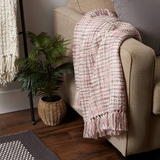 DII® Blush Variegated Acrylic Woven Throw 9 DII® Blush Variegated Acrylic Woven Throw - Image 7
