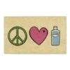 DII® Peace, Love, Hand Sanitizer Doormat 2 DII® Peace, Love, Hand Sanitizer Doormat -Michaels Decor Sale D364799S 1