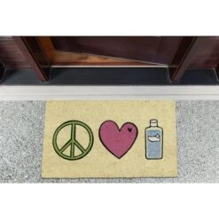 DII® Peace, Love, Hand Sanitizer Doormat -Michaels Decor Sale D364799S 5