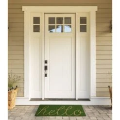 DII® Hello Doormat Green Apple -Michaels Decor Sale D364812S 2