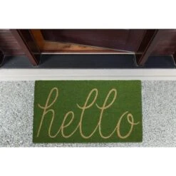 DII® Hello Doormat Green Apple -Michaels Decor Sale D364812S 7