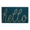 DII® Hello Doormat Storm Blue -Michaels Decor Sale D364827S 2