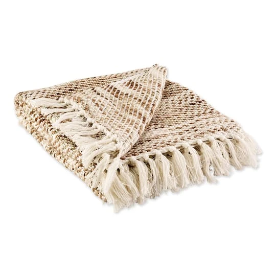 DII® Natural Tone Diagonal Stripe Acrylic Throw 3 DII® Natural Tone Diagonal Stripe Acrylic Throw