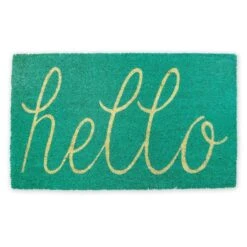 DII® Hello Doormat Aqua 13 DII® Hello Doormat Aqua -Michaels Decor Sale D364890S 1 1