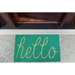 DII® Hello Doormat Aqua 14 DII® Hello Doormat Aqua -Michaels Decor Sale D364890S 5
