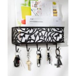 DII® 11" Dark Gray Mail & Key Organizer Wall Mount -Michaels Decor Sale D364893S 3