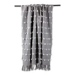 DII® Gray Woven Loop Throw -Michaels Decor Sale D364895S 2