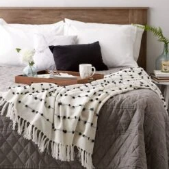 DII® Off White Woven Loop Throw -Michaels Decor Sale D364905S 4