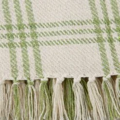 DII® Antique Green Modern Farmhouse Plaid Throw -Michaels Decor Sale D364909S 11