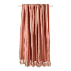 DII® Vintage Red Braided Stripe Throw -Michaels Decor Sale D364916S 2