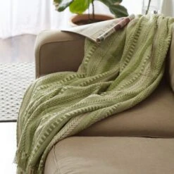 DII® Antique Green Braided Stripe Throw -Michaels Decor Sale D364924S 4