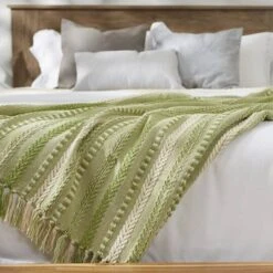 DII® Antique Green Braided Stripe Throw -Michaels Decor Sale D364924S 6