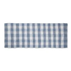 DII® Buffalo Check Rag Rug, 2.25ft. X 6ft. Stonewash Blue -Michaels Decor Sale D364940S 1 1