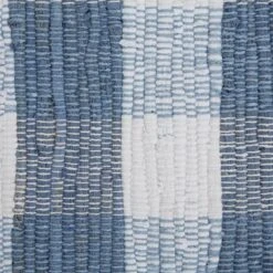 DII® Buffalo Check Rag Rug, 2.25ft. X 6ft. Stonewash Blue -Michaels Decor Sale D364940S 6
