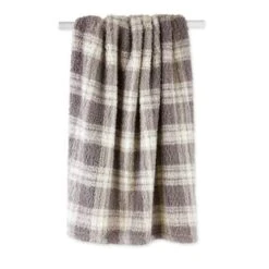DII® Gray Farmhouse Plush Plaid Throw -Michaels Decor Sale D364946S 2