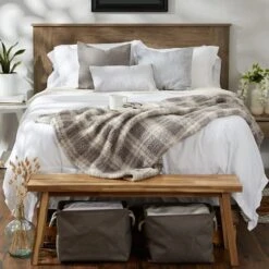 DII® Gray Farmhouse Plush Plaid Throw -Michaels Decor Sale D364946S 4