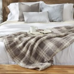 DII® Gray Farmhouse Plush Plaid Throw -Michaels Decor Sale D364946S 6