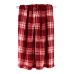 DII® Barn Red Farmhouse Plush Plaid Throw 15 DII® Barn Red Farmhouse Plush Plaid Throw -Michaels Decor Sale D364952S 4