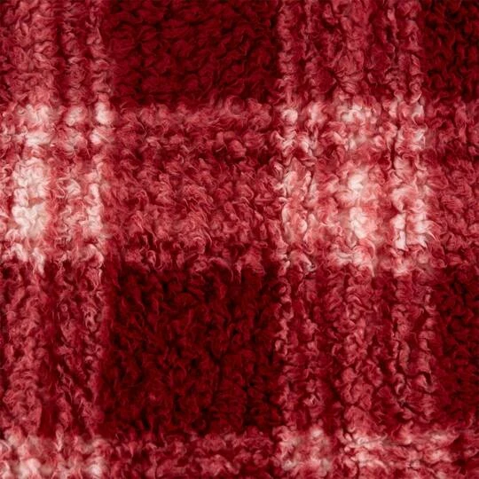 DII® Barn Red Farmhouse Plush Plaid Throw 5 DII® Barn Red Farmhouse Plush Plaid Throw - Image 3
