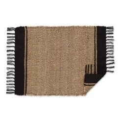 DII® Black With Natural Jute Stripes Hand-Loomed Rug, 2ft. X 3ft. -Michaels Decor Sale D364954S 2